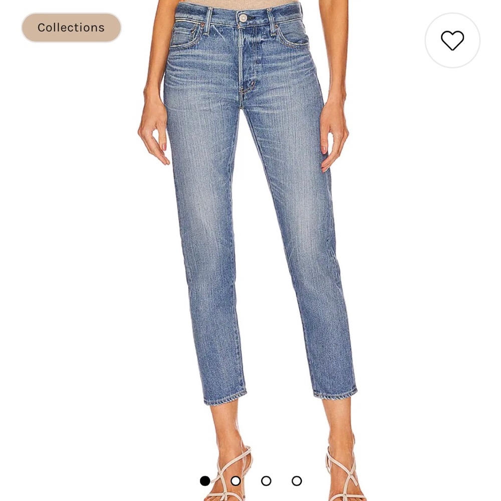 Moussy Vintage Evans Tapered Mid in Blue